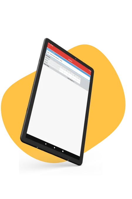 Portal Escola aberto em um tablet